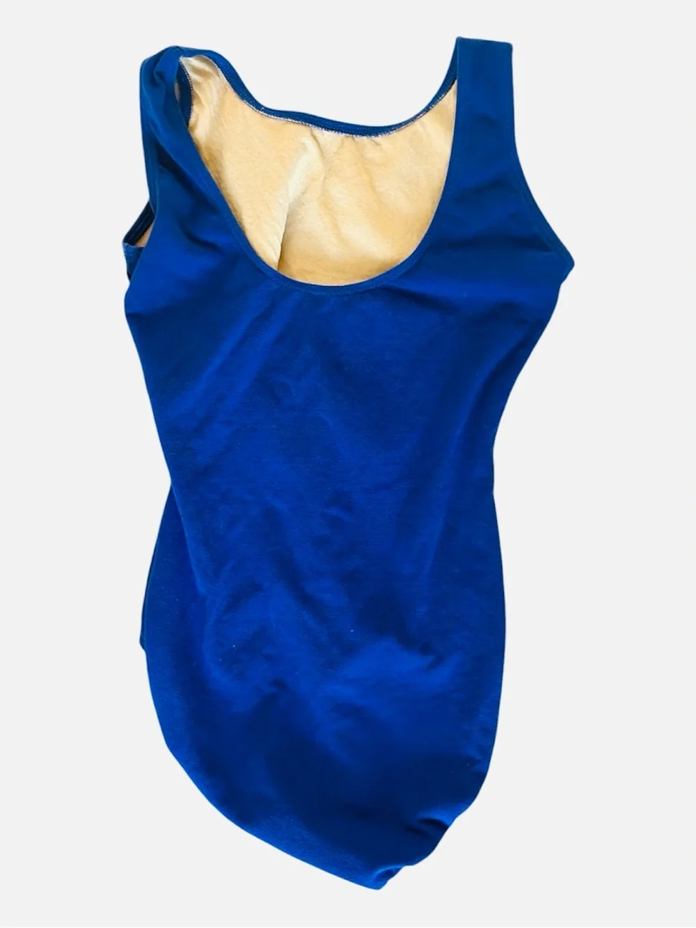 Eurotard Blue Tank Style Cotton Leotard Size Girls Large